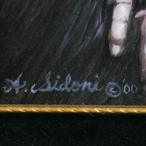 "I'm Thinkin', I'm Thinkin'" By Anthony Sidoni 2002 Signed Oil Painting 15"x13"