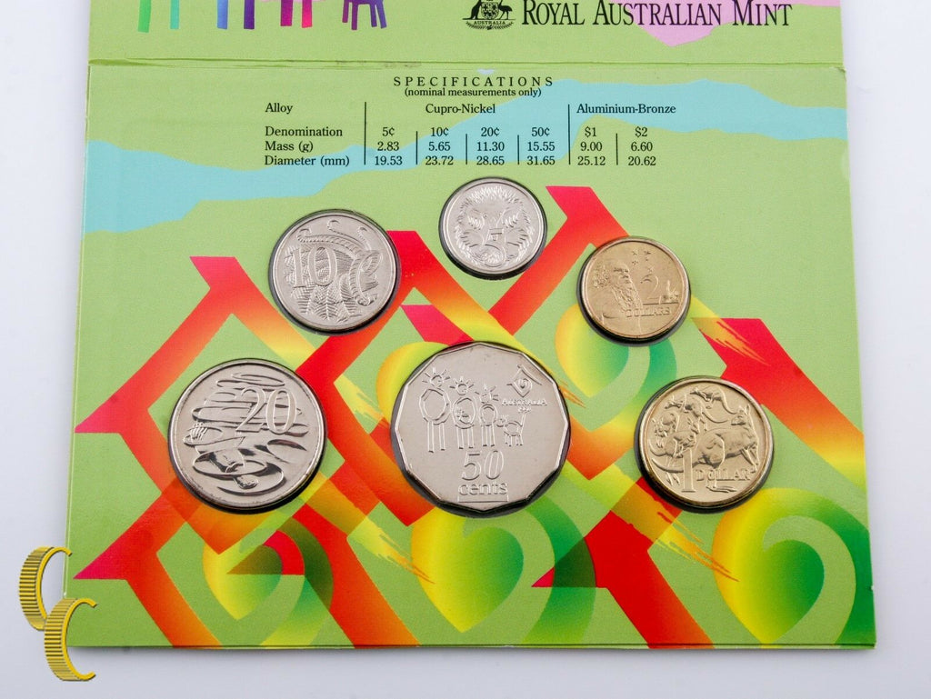 1994 Australia (BU) Brilliant Uncirculated Condition 6 Piece Coin Set