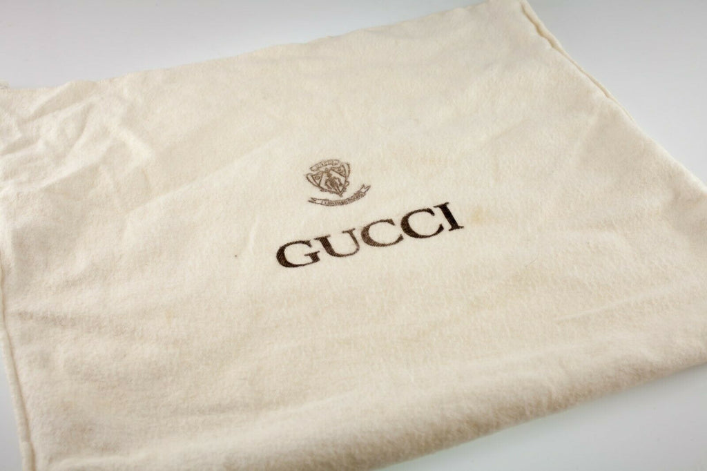 Gucci Vintage Suede Saddle Bag w/ Adjustable Strap and Cotton Pouch