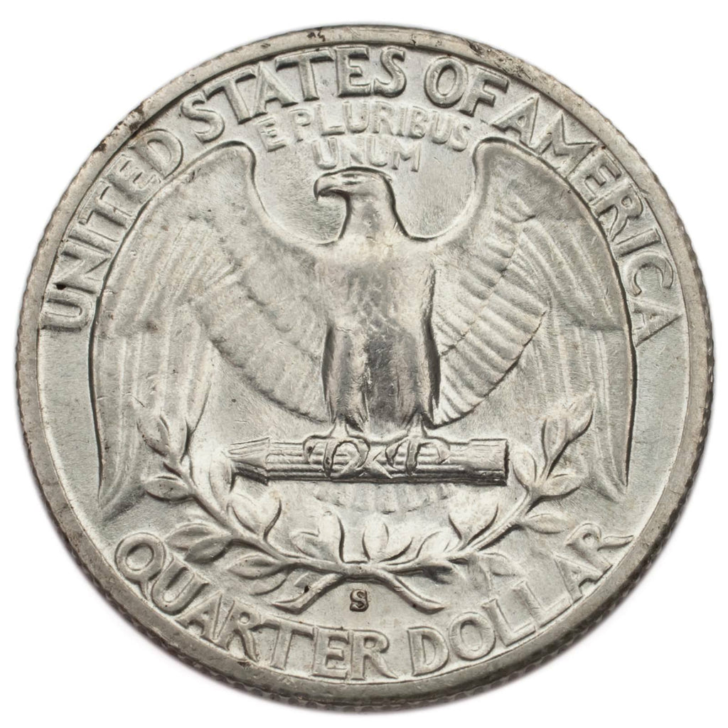 1942-S Silver Washington Quarter 25C (Choice BU Condition) Full Mint Luster