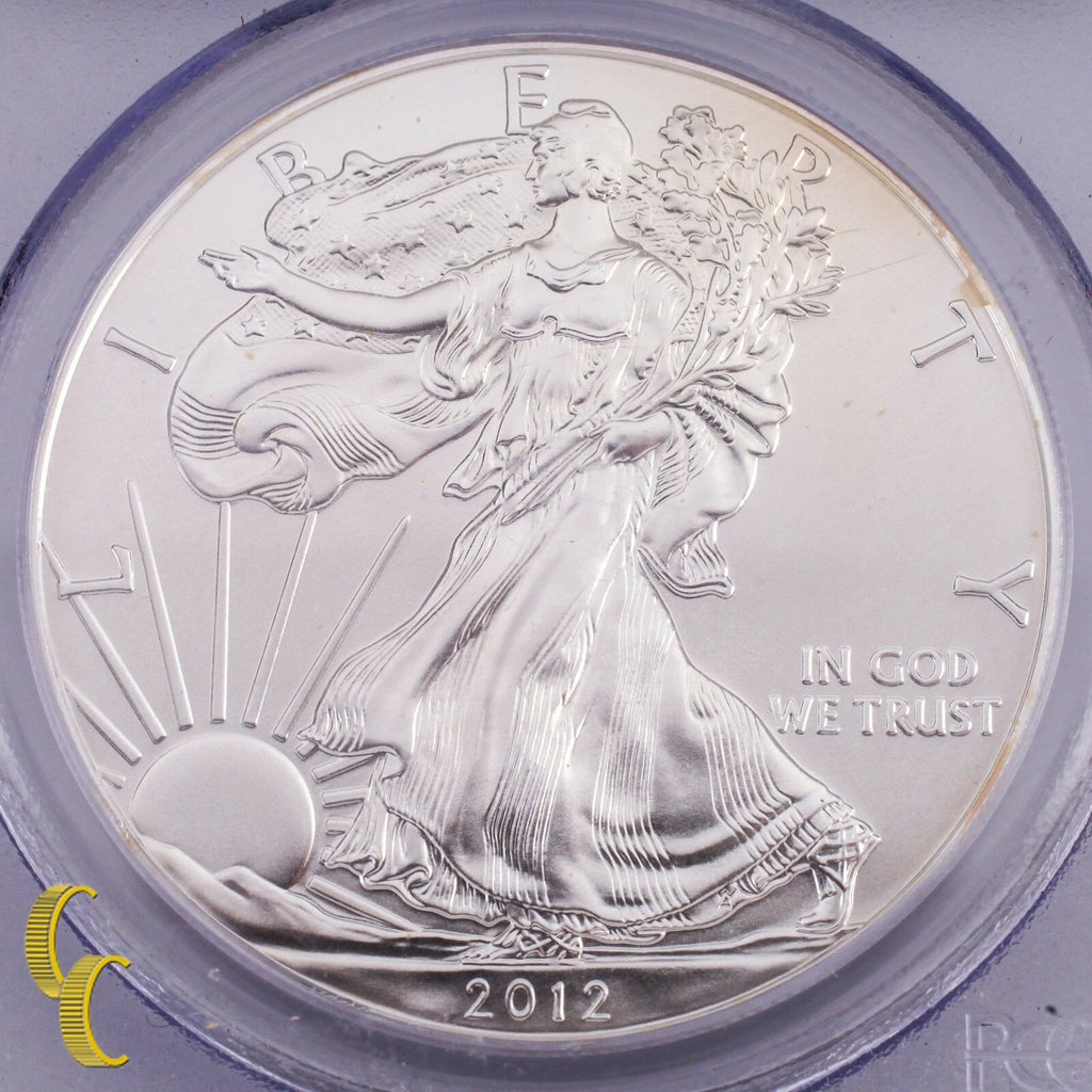 2012-W First Strike $1 Silver American Eagle 1 oz Graded by PCGS MS70