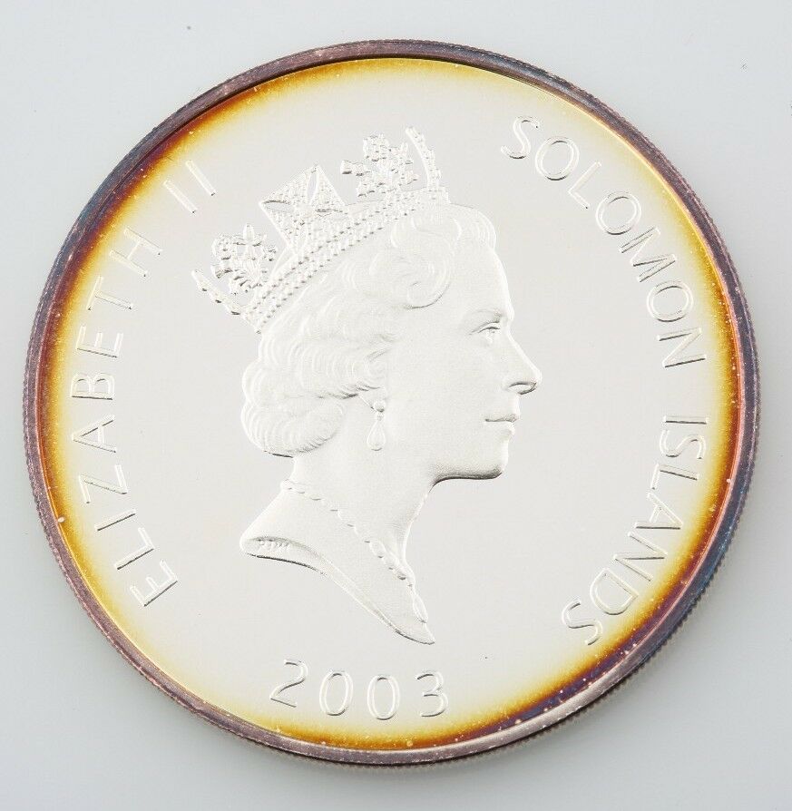 2003 Solomon Islands Coin $25 Concorde 1 oz .999 Proof Silver w/ Box