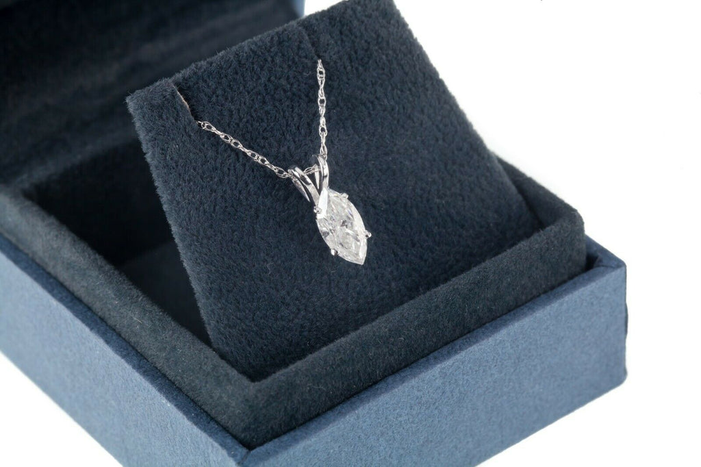 Gorgeous 1/2 Ct Marquise Diamond Pendant by Pompeii3 Includes Box
