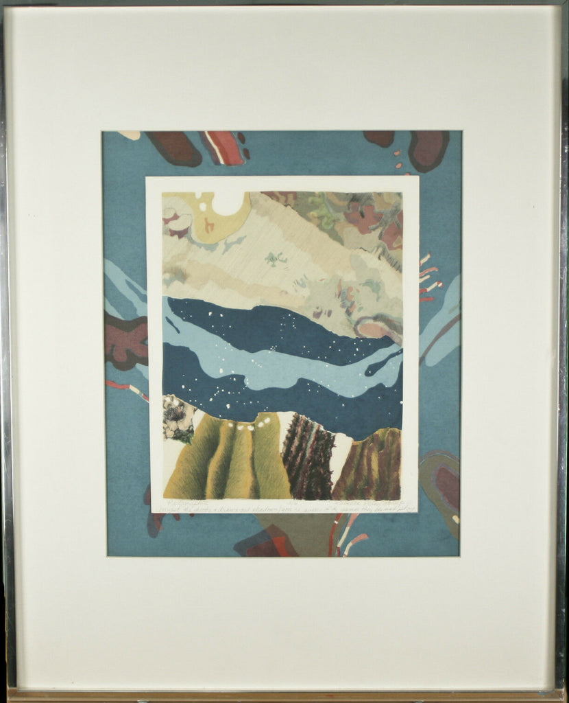 "PICTOGRAPH II" By Rebecca Riley Signed Limited Edition #3/6 Lithograph