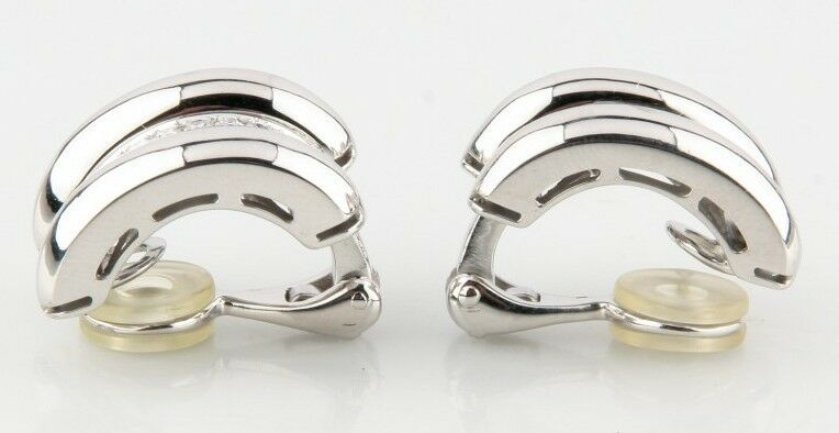 Chopard La Strada 18k White Gold & Diamond Clip-On Earrings
