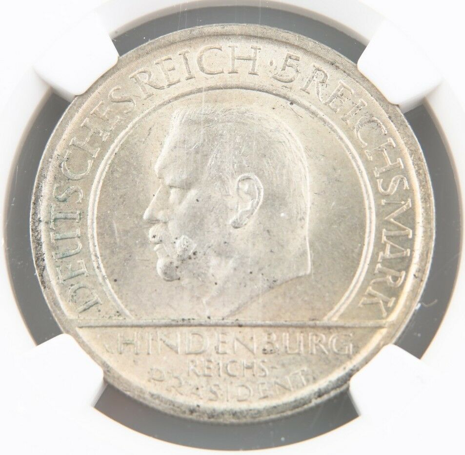 1929-A Germany 5 Reichsmark Silver Coin MS-63 NGC Weimar Constitution KM-64