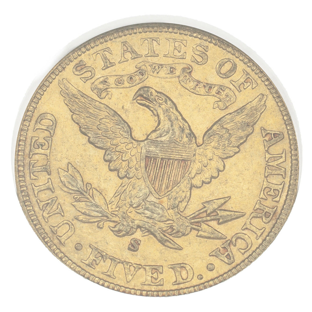 1900-S Gold $5 US Gold Half Eagle Graded by NGC As AU-53! Unique Release by GSA!