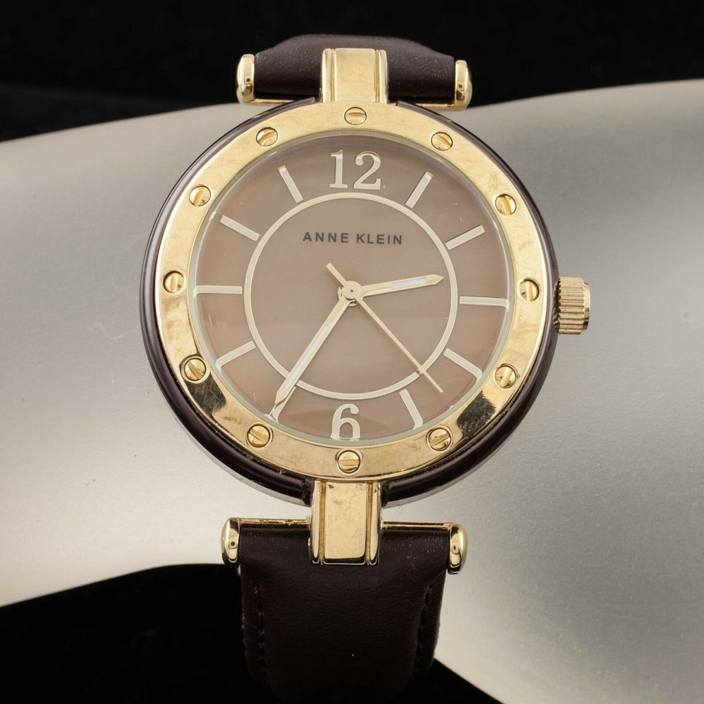 Anne Klein Gold Plated Quartz Watch Iridescent Dial 10/9994