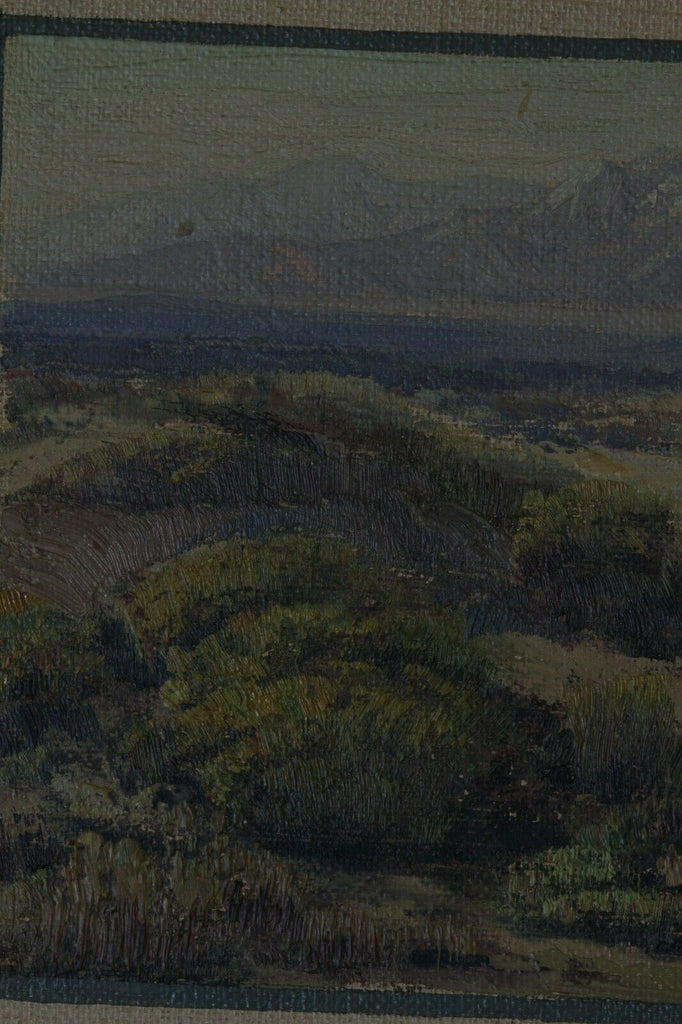 Untitled (Desert Landscape) By Fred Grayson Sayre Signed Oil Painting 12"x14"