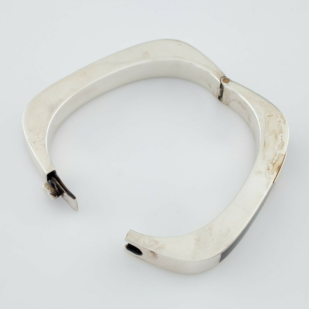 Zina Sterling Silver Modernist Bangle Bracelet