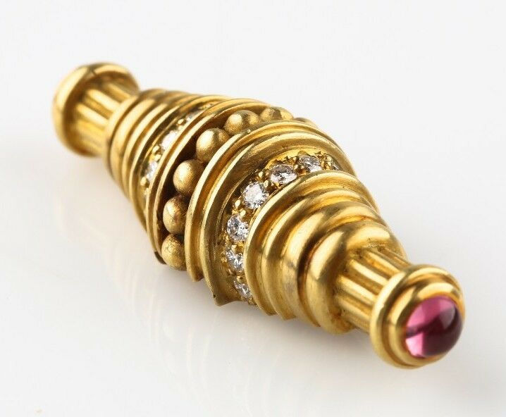 Judith Ripka 18k Gold Diamond Pearl Jewelry Set Necklace Earrings Pendant Brooch