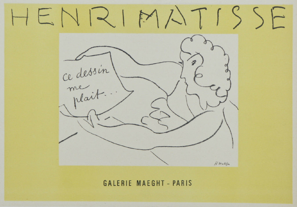 Collection of (4) Matisse Lithographs from Fernand Mourlot Book: Art in Posters