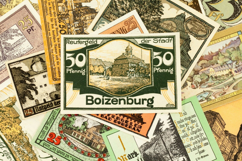 1920's Germany Notgeld (Emergency Money) 25pc - Bad Sooden, Boizenburg, Feldberg