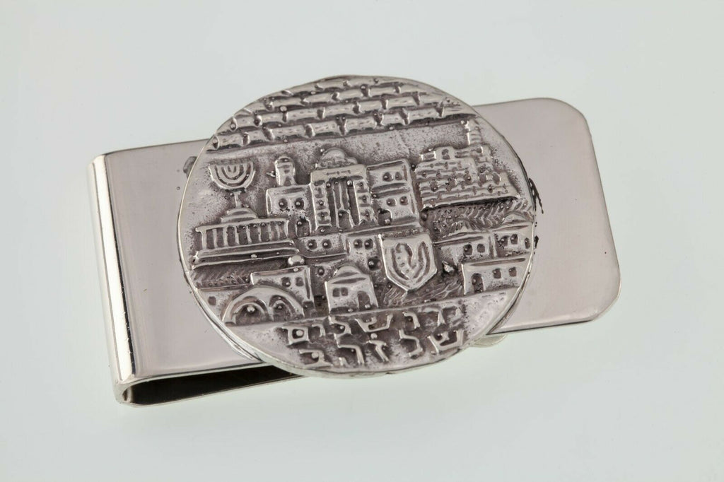 Sterling Silver Israel Jerusalem Money Clip Gorgeous!
