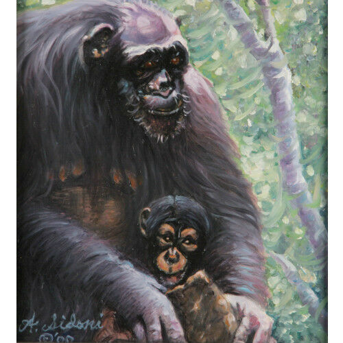 "Just Hangin' Around" By Anthony Sidoni 2002 Signed Oil Painting 22"x20"