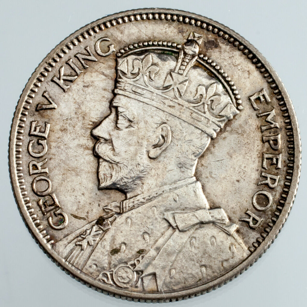 1935 New Zealand Silver Shilling KM #3 XF Condition