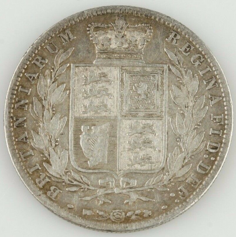1874 Great Britain 1/2 Crown (Very Fine+, VF+) Victoria UK England Half KM-756