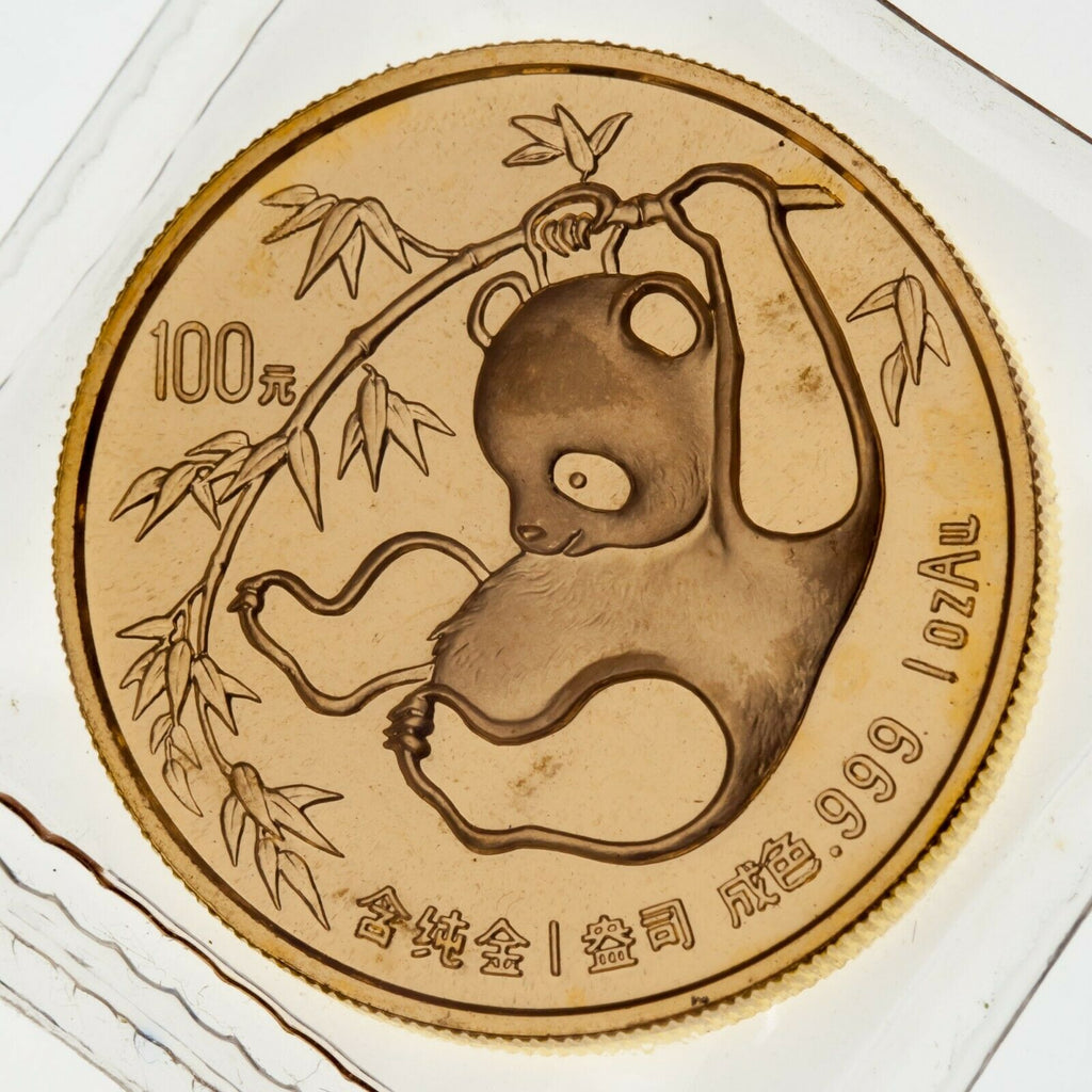1986 1 Oz. Gold Panda Brilliant Uncirculated in Original Mint Sealed Plastic