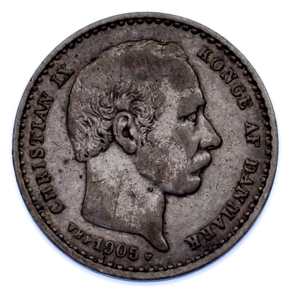 1874-1912 Denmark 10-25 Ore Coin Lot of 3, KM 796.1, 796.2, 807