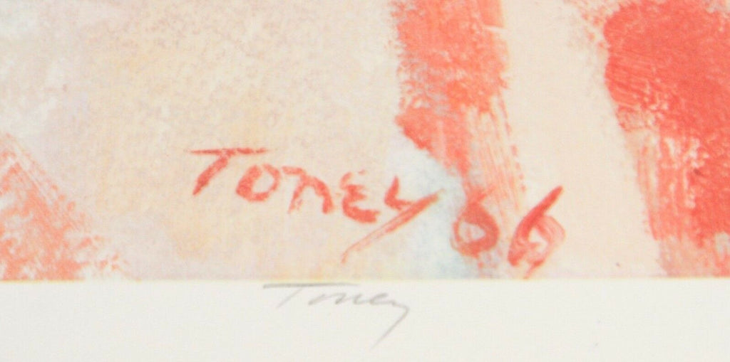 "Dancing" by Anthony Toney Lithograph on Paper Artist's Proof 26" x 19"