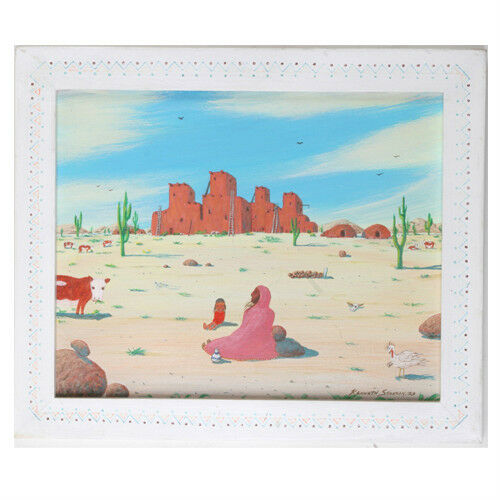 Untitled (Southwest Desert Scene) By Kenneth Stancin Acrylic/Oil Painting