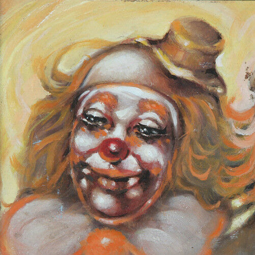 "Your Favorite Clown Is?" By Anthony Sidoni 1998 Signed Oil Painting