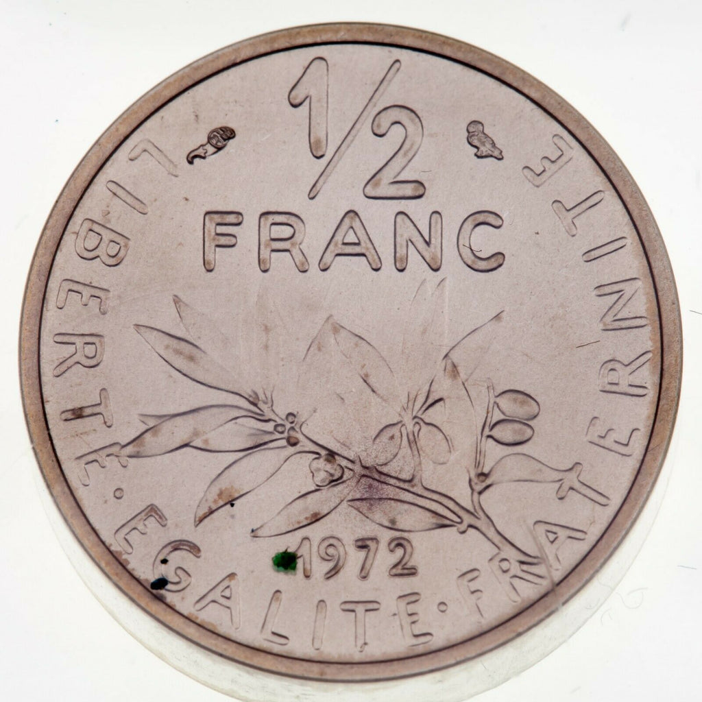 1972 France 1/2 Franc Piedfort Mint Sealed w/ Hard Case KM P450