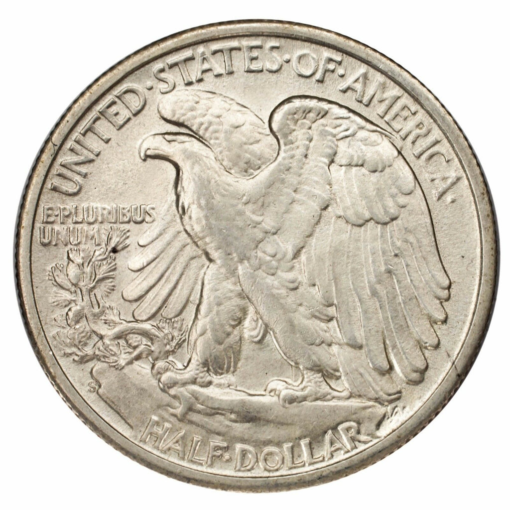 1945-S Silver Walking Liberty 50C (Choice BU Condition) Full Mint Luster