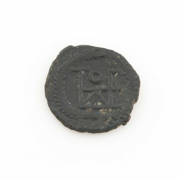 402-450 East Roman Byzantine AE4 Coin XF Theodosius II Monogram LRBC-2245 G-26