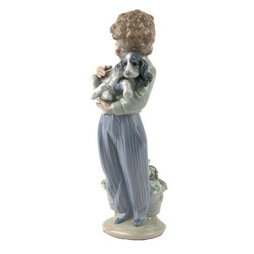 Lladro #7609 "My Buddy" Figurine, Young Boy w/ Dog Collector's Society Retired!