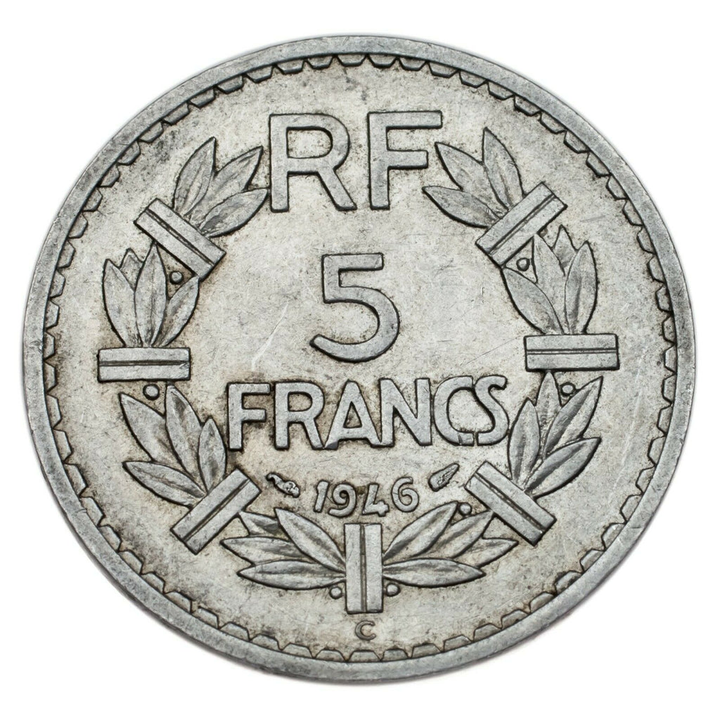 1946-C France 5 Francs XF Condition KM# 888b.3