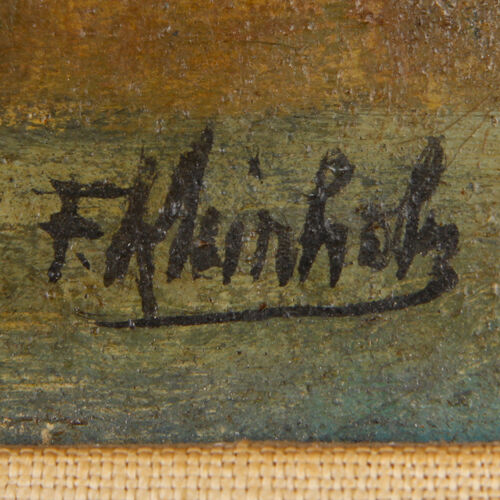 "Fellow Traveler" by Frank Kleinholz Oil on Board Signed 18.5" x 24.5"
