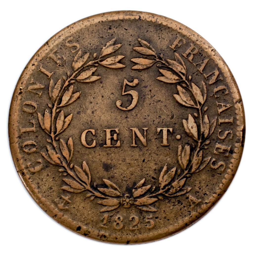 1798-1825 France Centime & 5 Coin Lot (Very Fine, VF Condition)