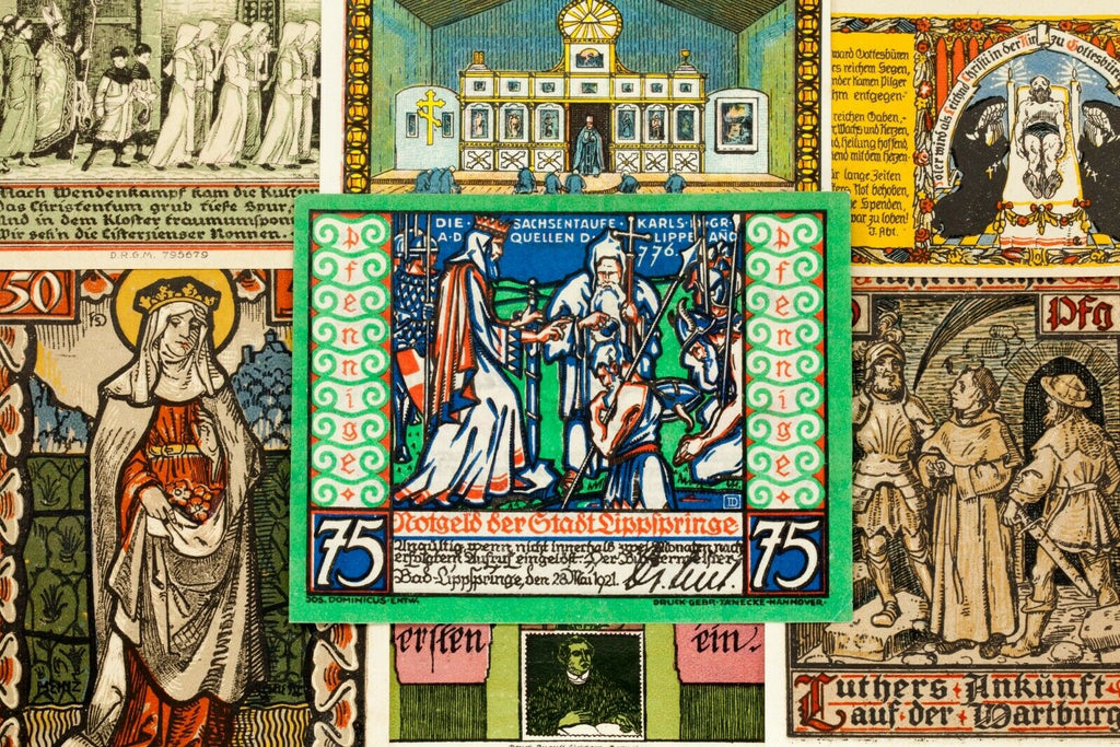 1920's Germany Notgeld Money 20pc Religion - Erfurt, Lippspringe, Oberlind