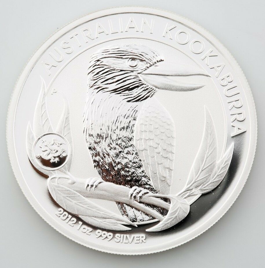 2012 Australian Kookaburra 1 oz. 999 Silver $1 BU Coin Queen Elizabeth II