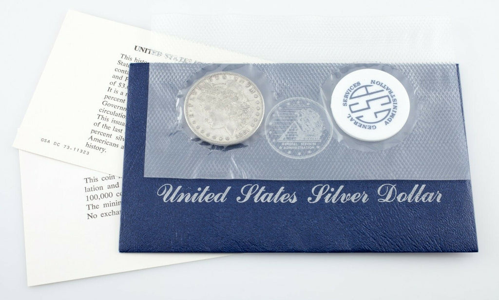 1881-S $1 Silver Morgan Dollar GSA Soft Pack w/ Envelope and Papers