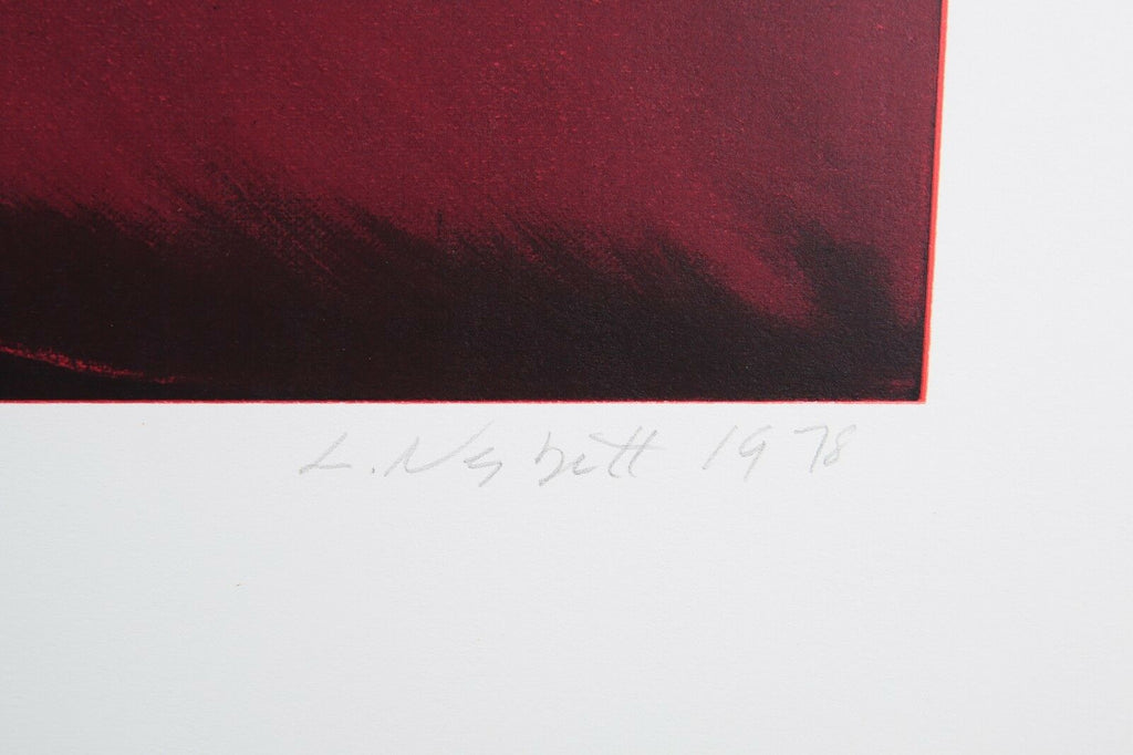 "Red Rose" by Lowell Blair Nesbitt Signed Serigraph AP 28" x 29" w/ CoA