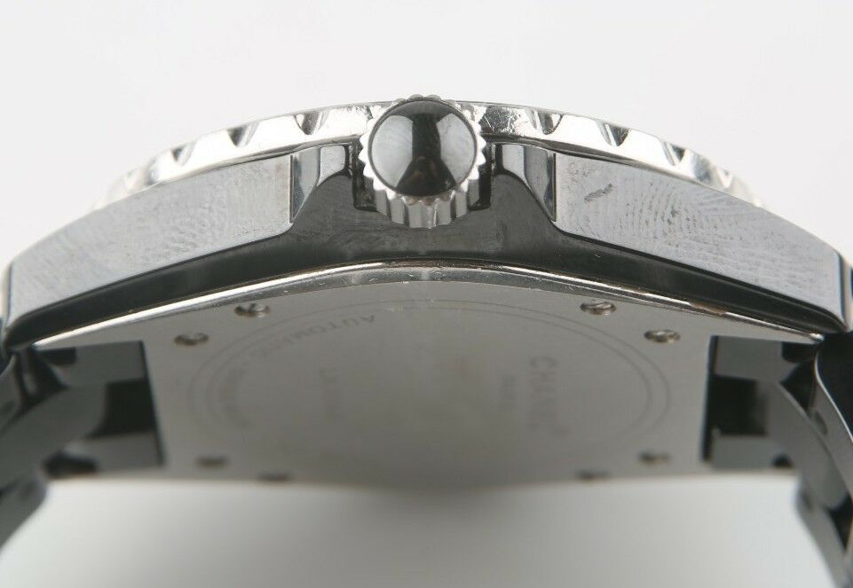 Chanel J12 Diamond Dial Steel Black Ceramic H0685 Automatic Wrist Watch