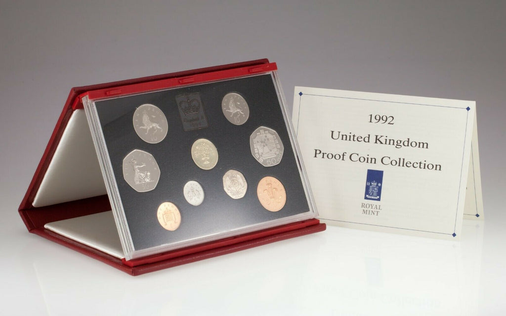 1992 & 1993 United Kingdom Proof Set Collection w/ Original COA