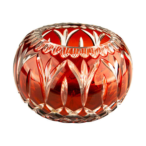 Cranberry Ruby Red Glass Candy Dish Bowl Unique Gift for Her!