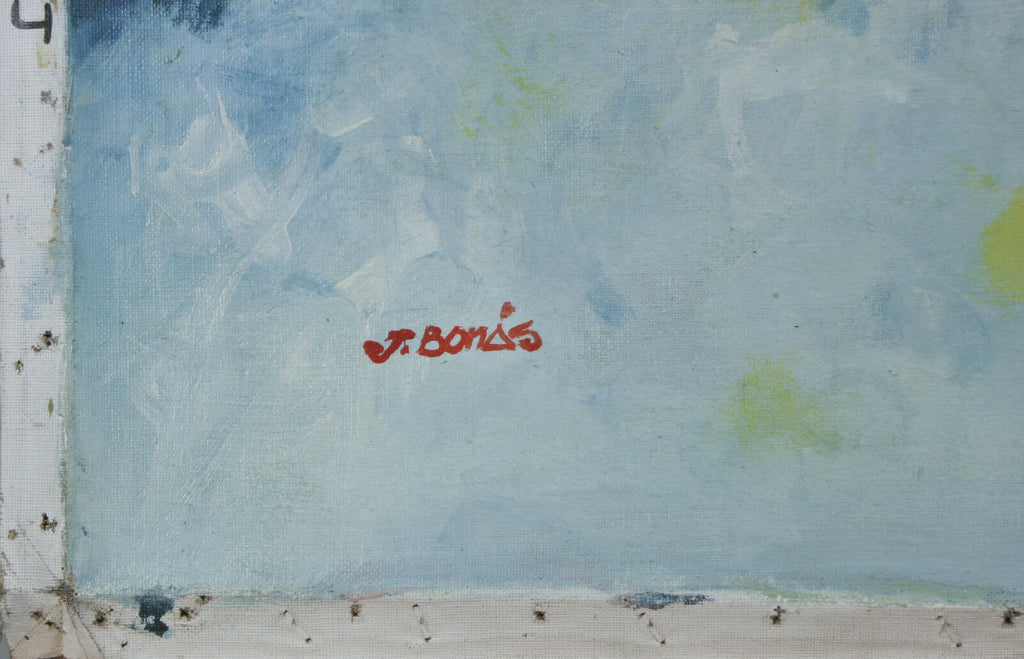 "BOY WITH FLOWERS" By Jordi Bonas Signed Oil on Canvas 20"x24" w/ COA