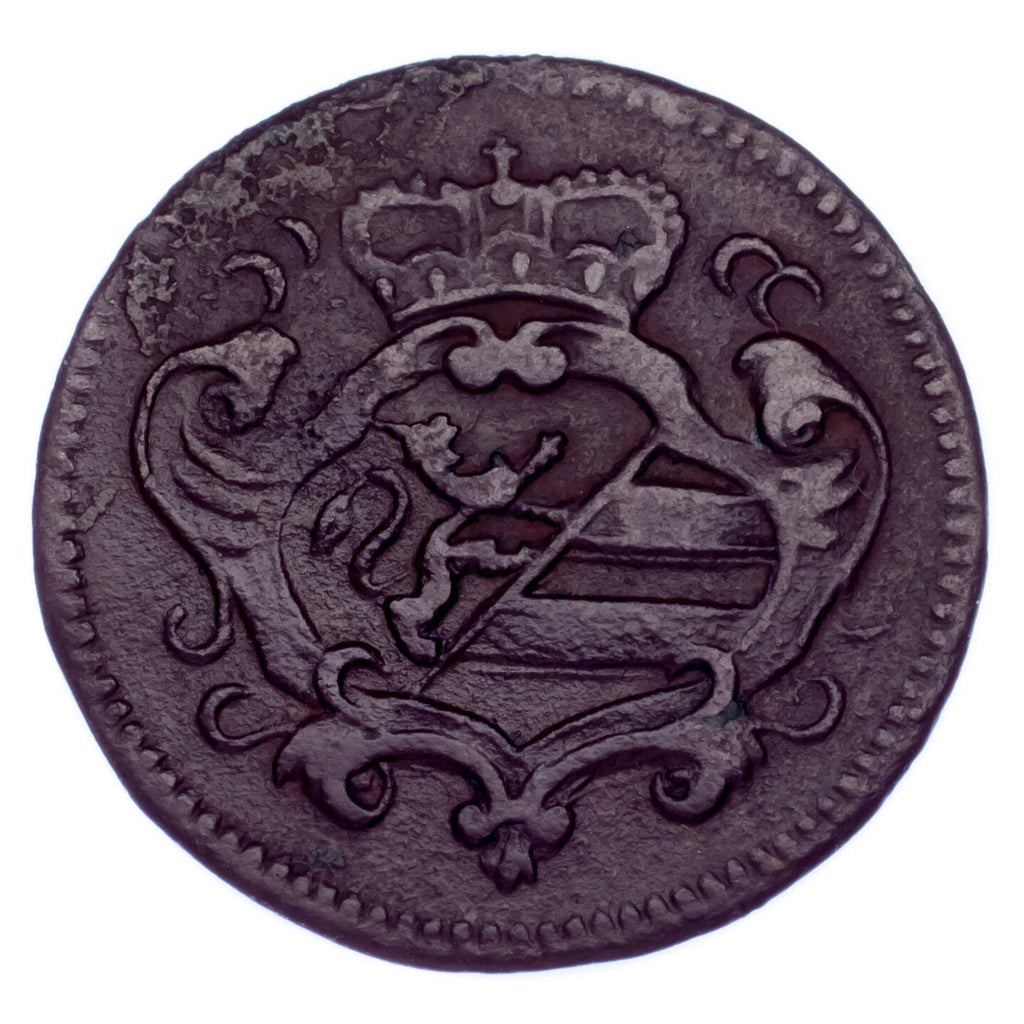 1764 Italian States Gorizia Countship 1/2 Soldo Copper XF Condition KM #10