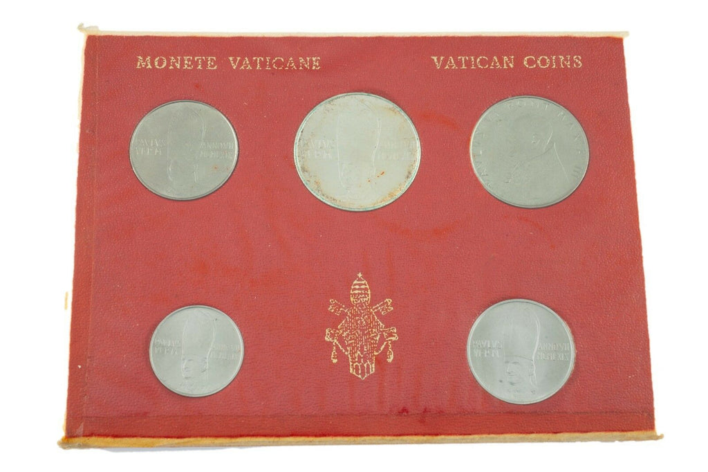 1965 & 1970 Vatican City Coin Series 1-500 Lire Monete Vaticane