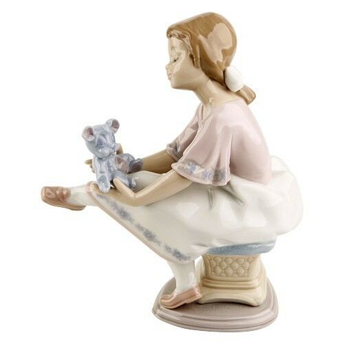 Lladro #7620 "Best Friends" Figurine, Young Girl Sitting w/ a Teddy Bear Retired