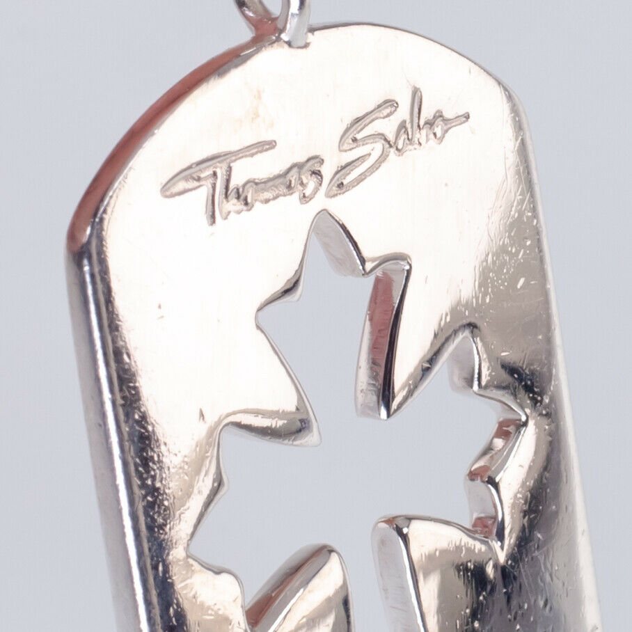 Thomas Sabo Sterling Silver Cross Cutout Dog Tag Charm Pendant
