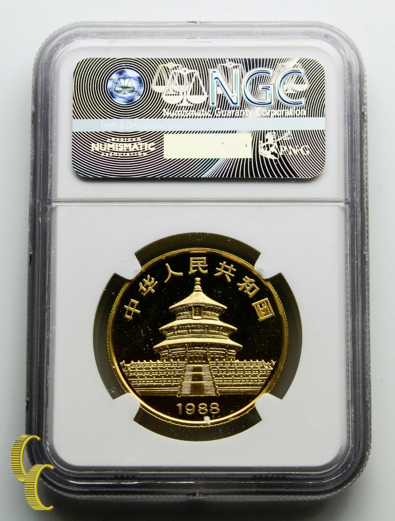 1988 Chinese Panda 1 oz. .999 Gold Graded by NGC as MS-68! China Bullion