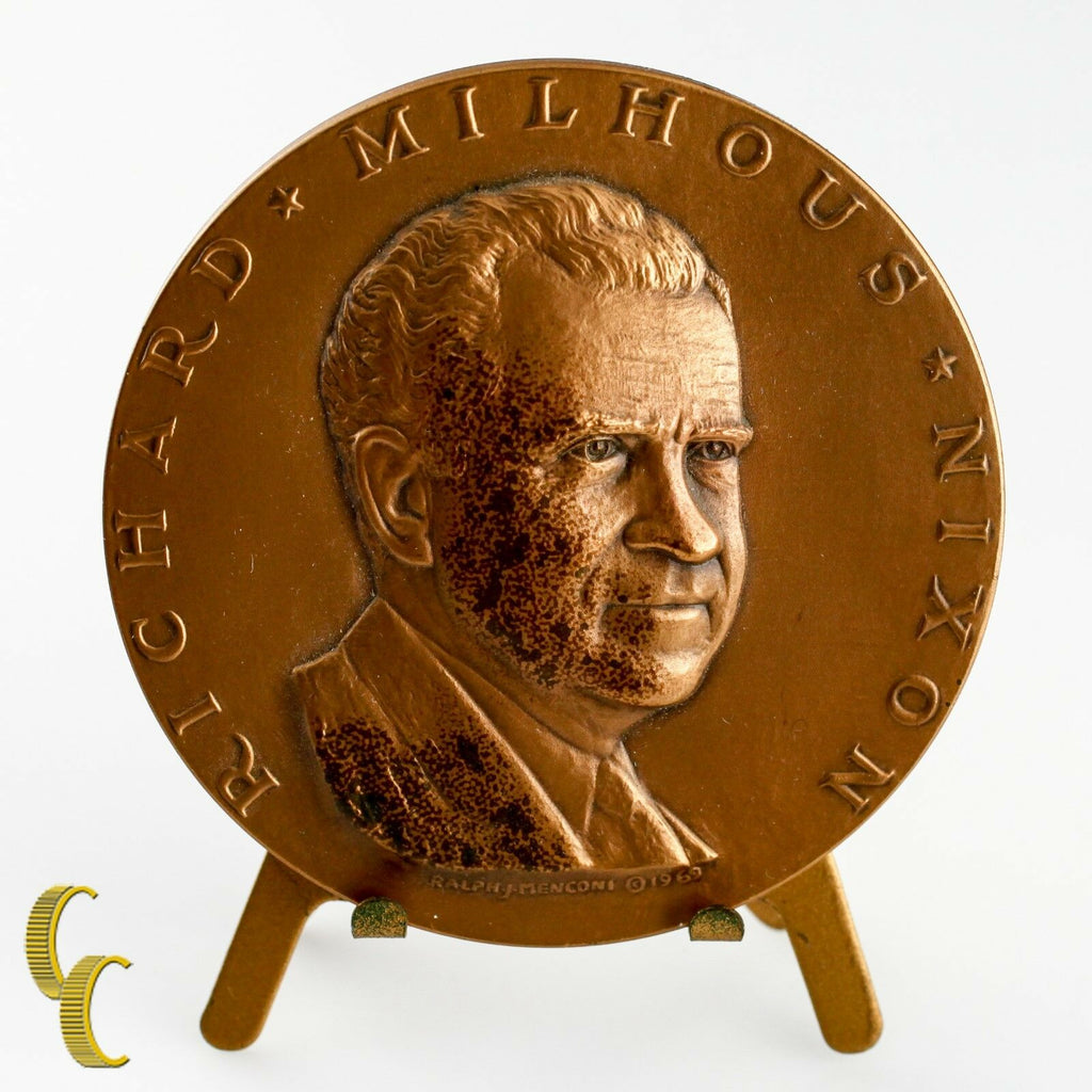 Medallic Art Company Comm Inaugural Bronze Medals President Nixon & Ford