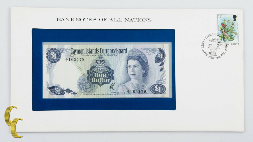 1971 $1 Cayman Islands Currency Board Uncirculated Banknotes of all Nations