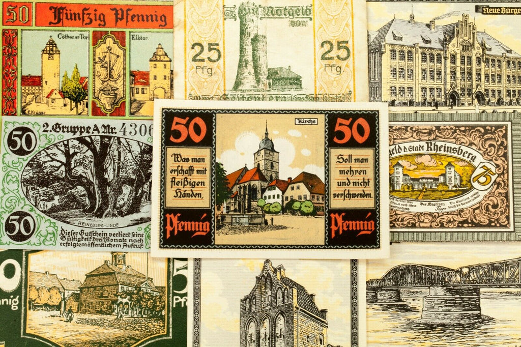 1920's Germany Notgeld (Emergency Money) 25pc - Greußen, Hofgeismar, Seitenberg