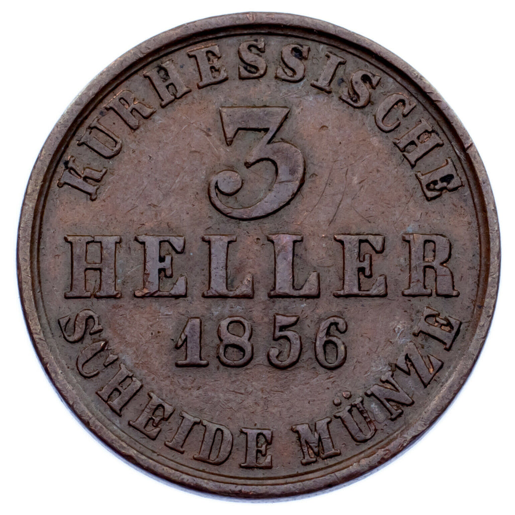 1815-1865 German States 3-Coin Lot // Baden, Hesse-Cassel, Wurttemburg